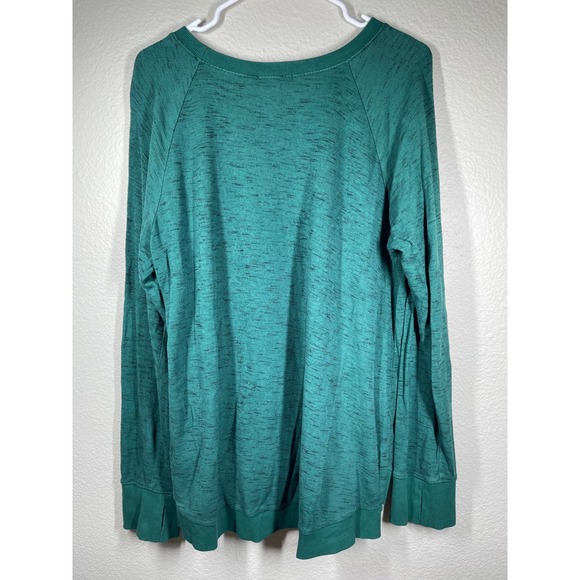 THREADS 4 THOUGHT Women Green Long Sleeve Raglan Crewneck Sweatshirt Size L - Picture 6 of 9